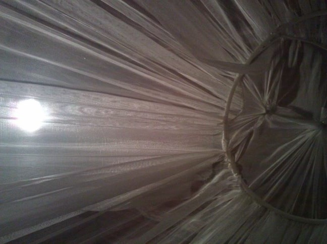 // empty mirror & in bed